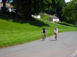 Cycling near Ravenstonedale Cumbria