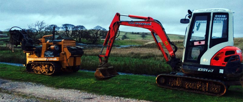Fell End Broadband. Trenching