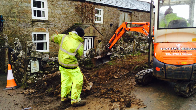 Fell End Broadband. Going past Cold Keld