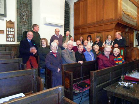 Friends of St Oswalds party to celebrate commissioning of new heating system