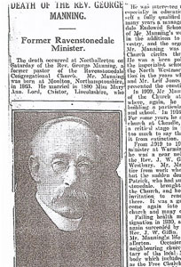 Death of Rev George Manning