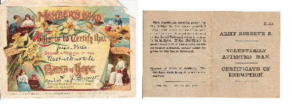 Old documents and artefacts