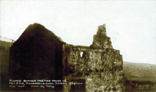 Ruined Quaker meeting house, Fell End, Ravenstonedale. 1924