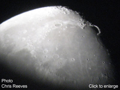 The handle on the moon